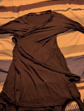 Express Black Wrap-Style Women's Dress